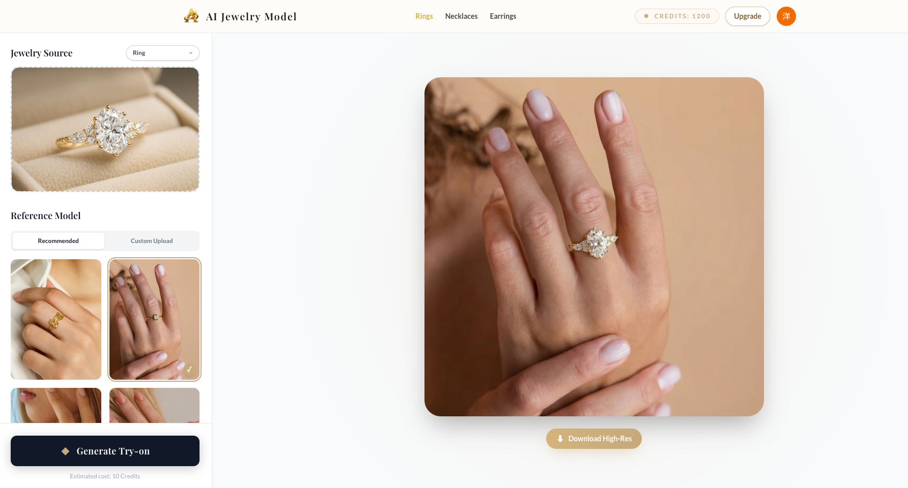 AI Jewelry Model