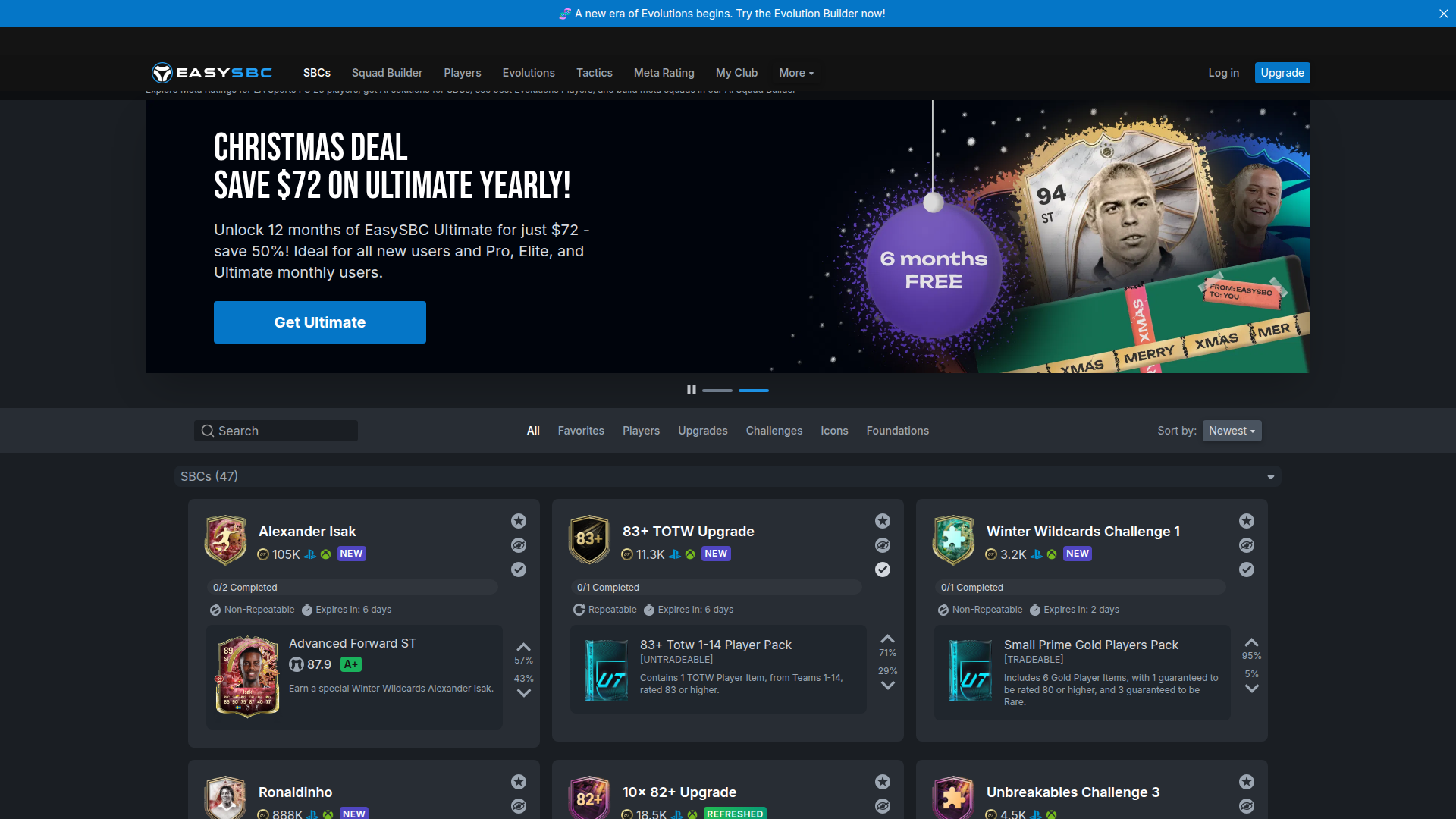 EA FC 26 SBC Solutions