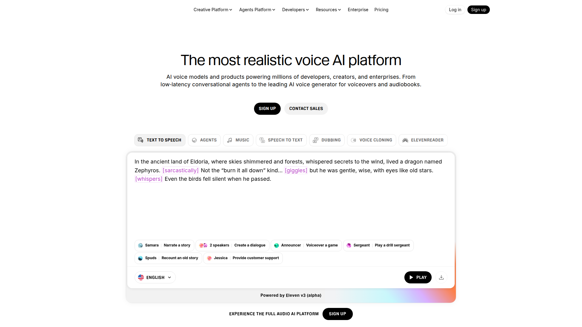 ElevenLabs Voice Generator