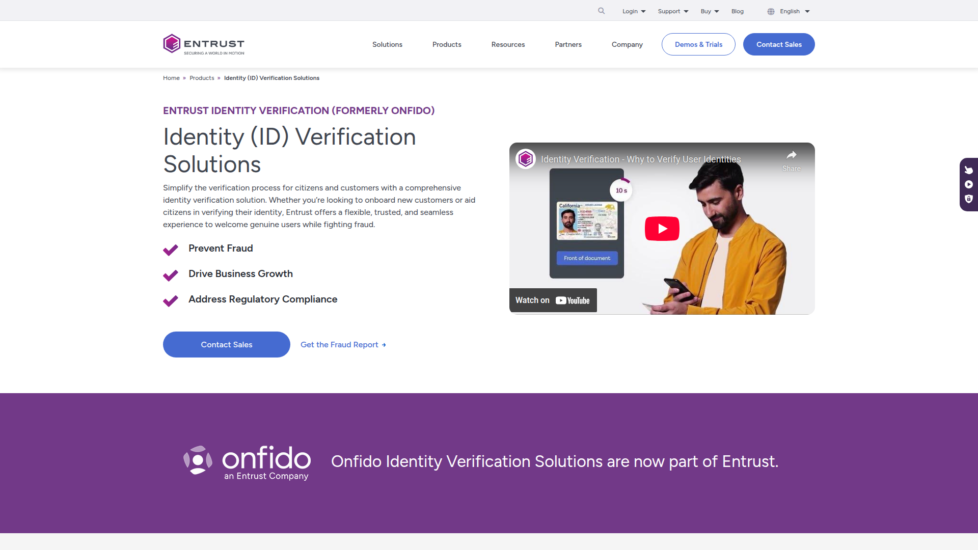 Entrust Identity Verification